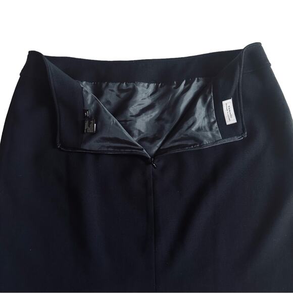 Tahari ASL Skirt Black Knee Length A-Line Business Career Work Skirt Size 14 - Picture 10 of 11